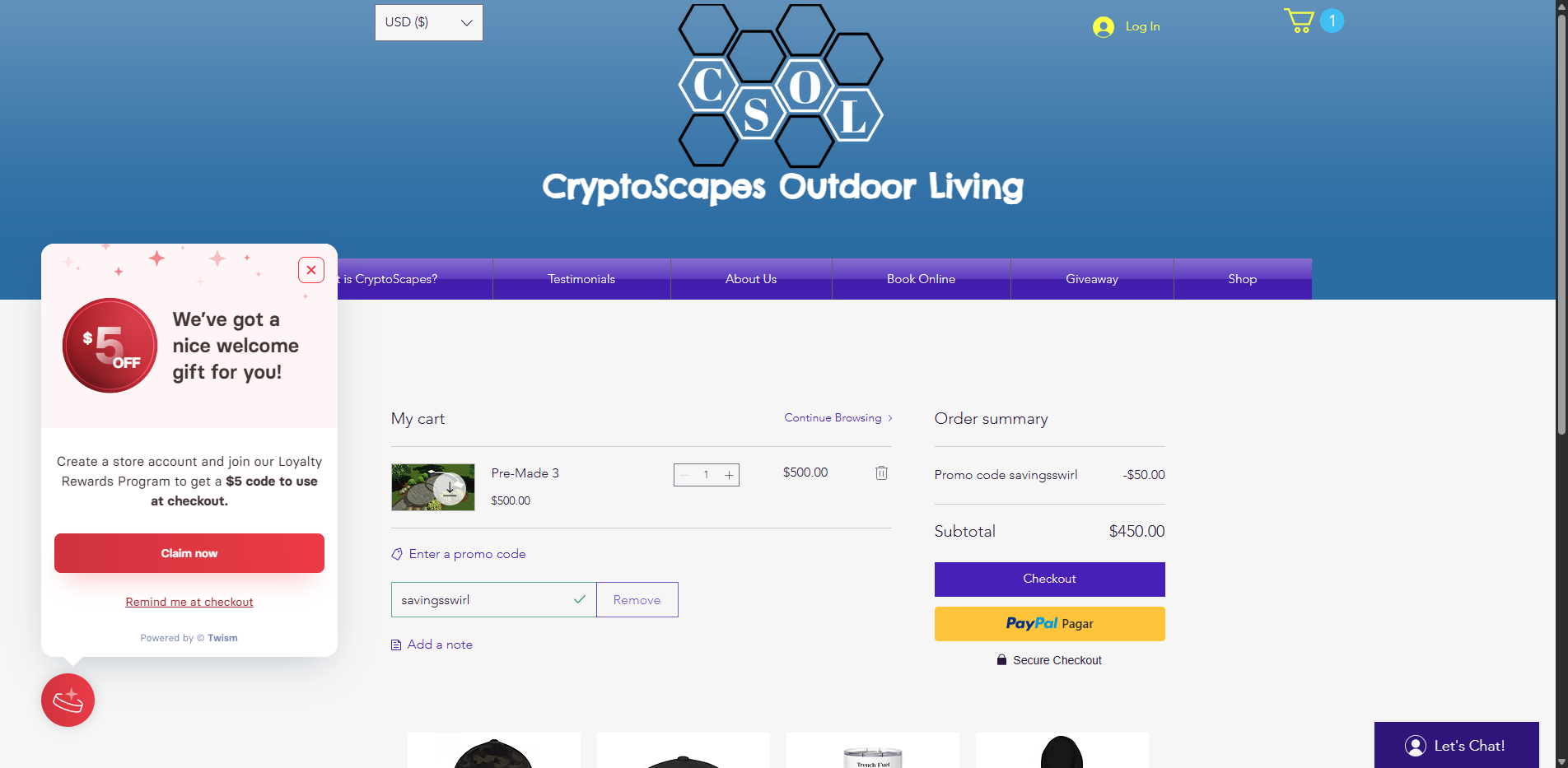savingsswirl coupon verification screenshot