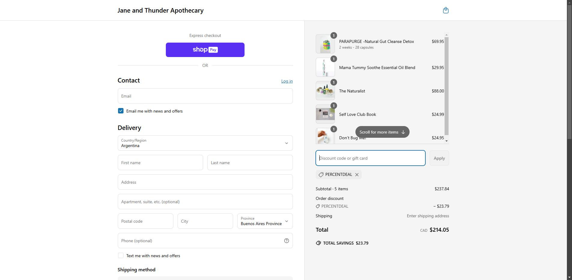 percentdeal coupon verification screenshot
