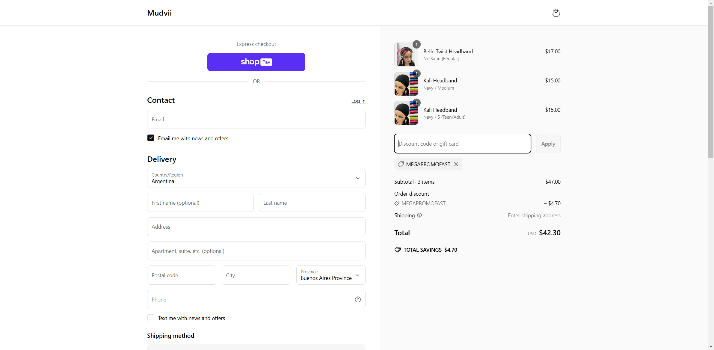 megapromofast coupon verification screenshot