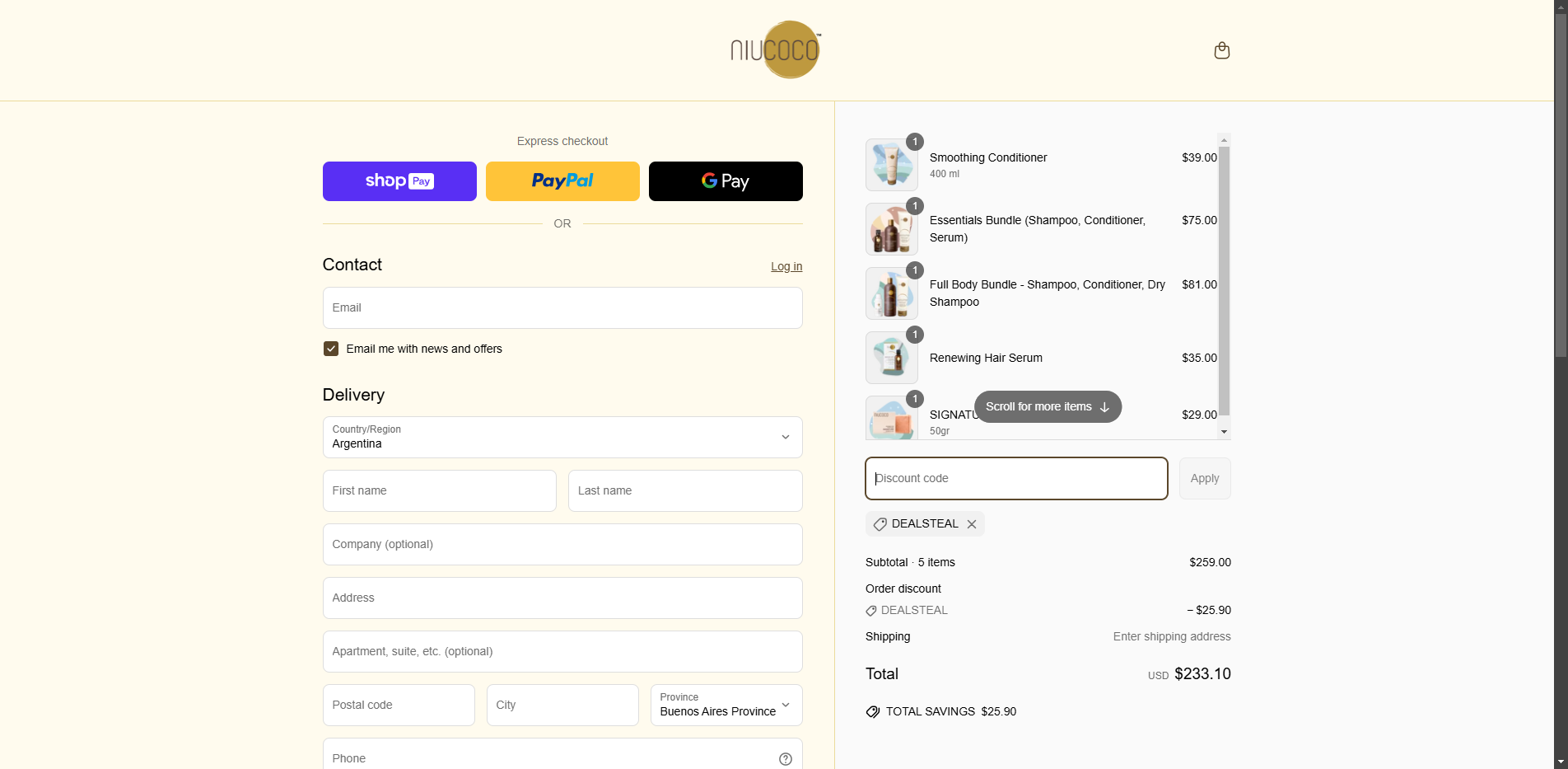 dealsteal coupon verification screenshot