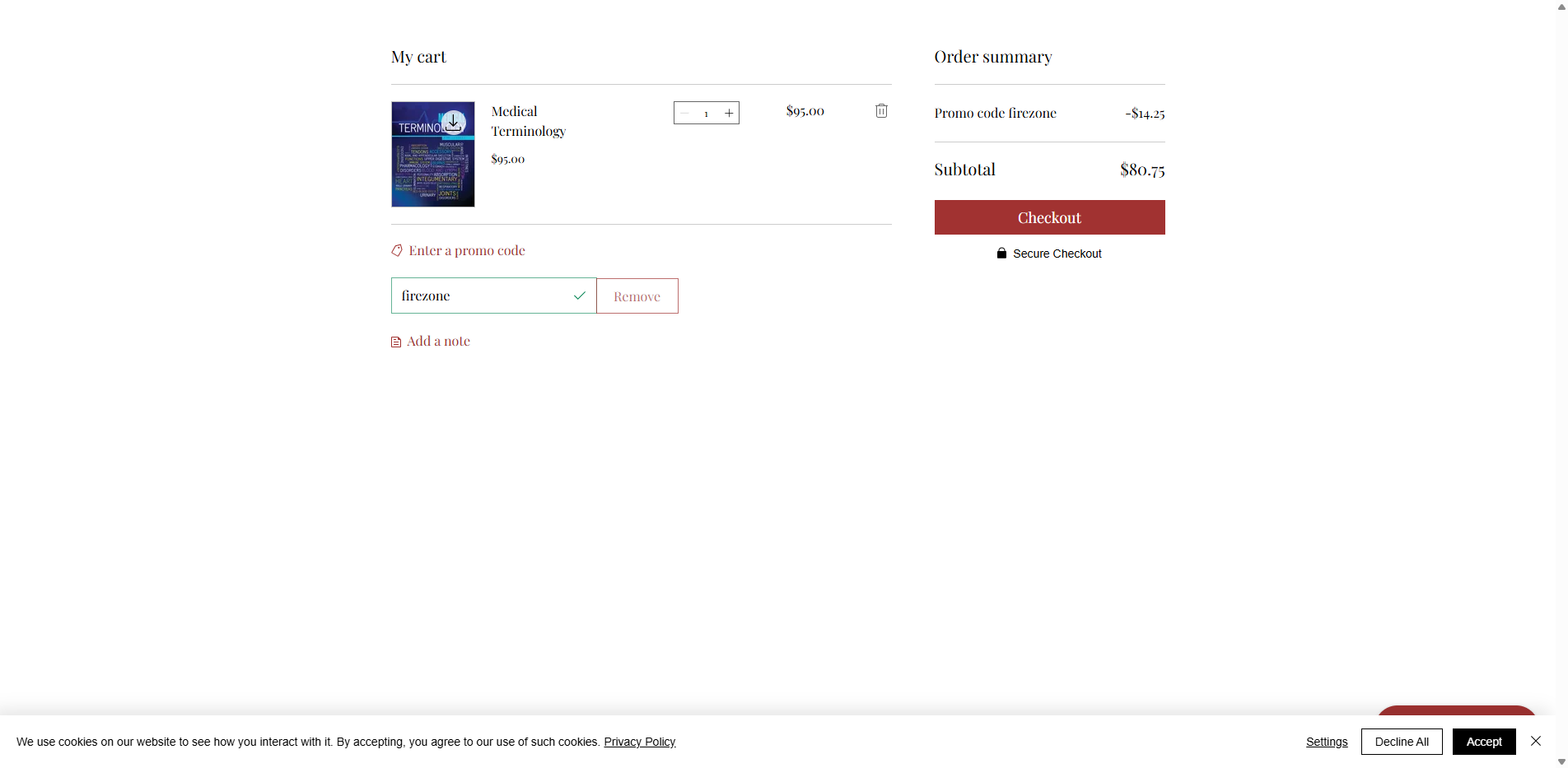 firezone coupon verification screenshot