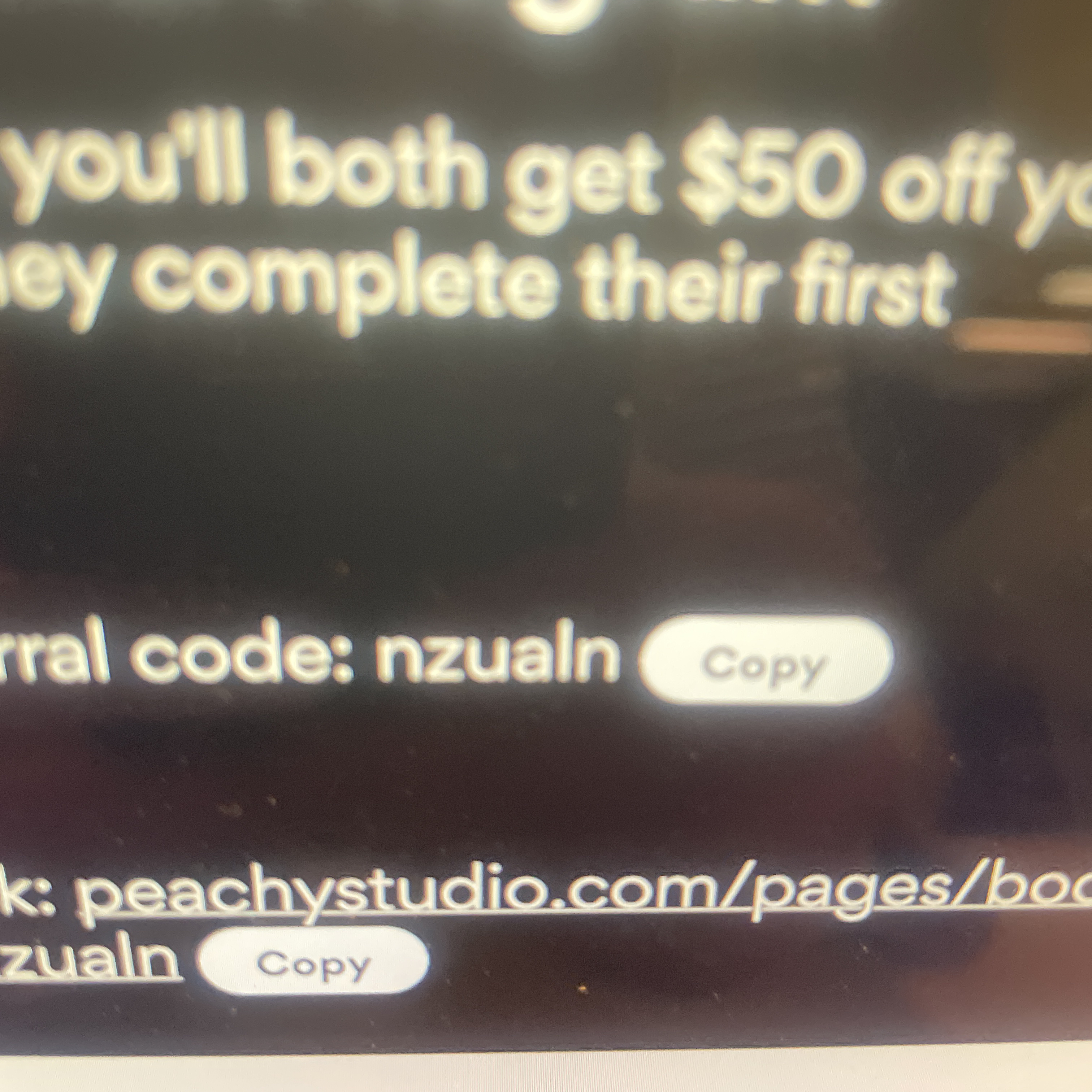 Peachy Studio promo code screenshot showing code nzualn applied at Peachy Studio checkout page. Uploaded by SimplyCodes community member Code_Official on Apr 9, 2025
