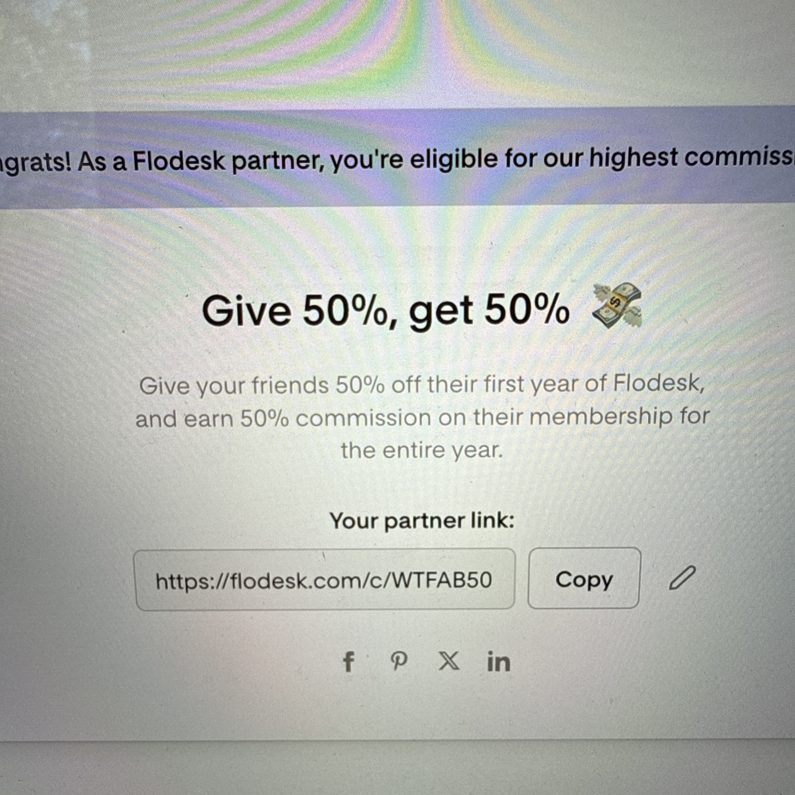 WTFAB50 coupon verification screenshot