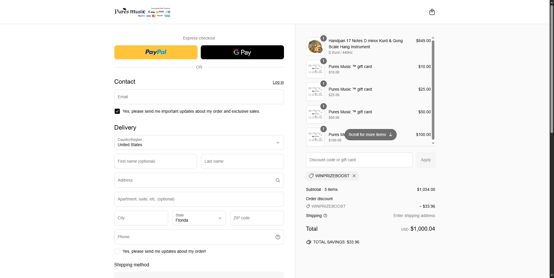 winprizeboost coupon verification screenshot