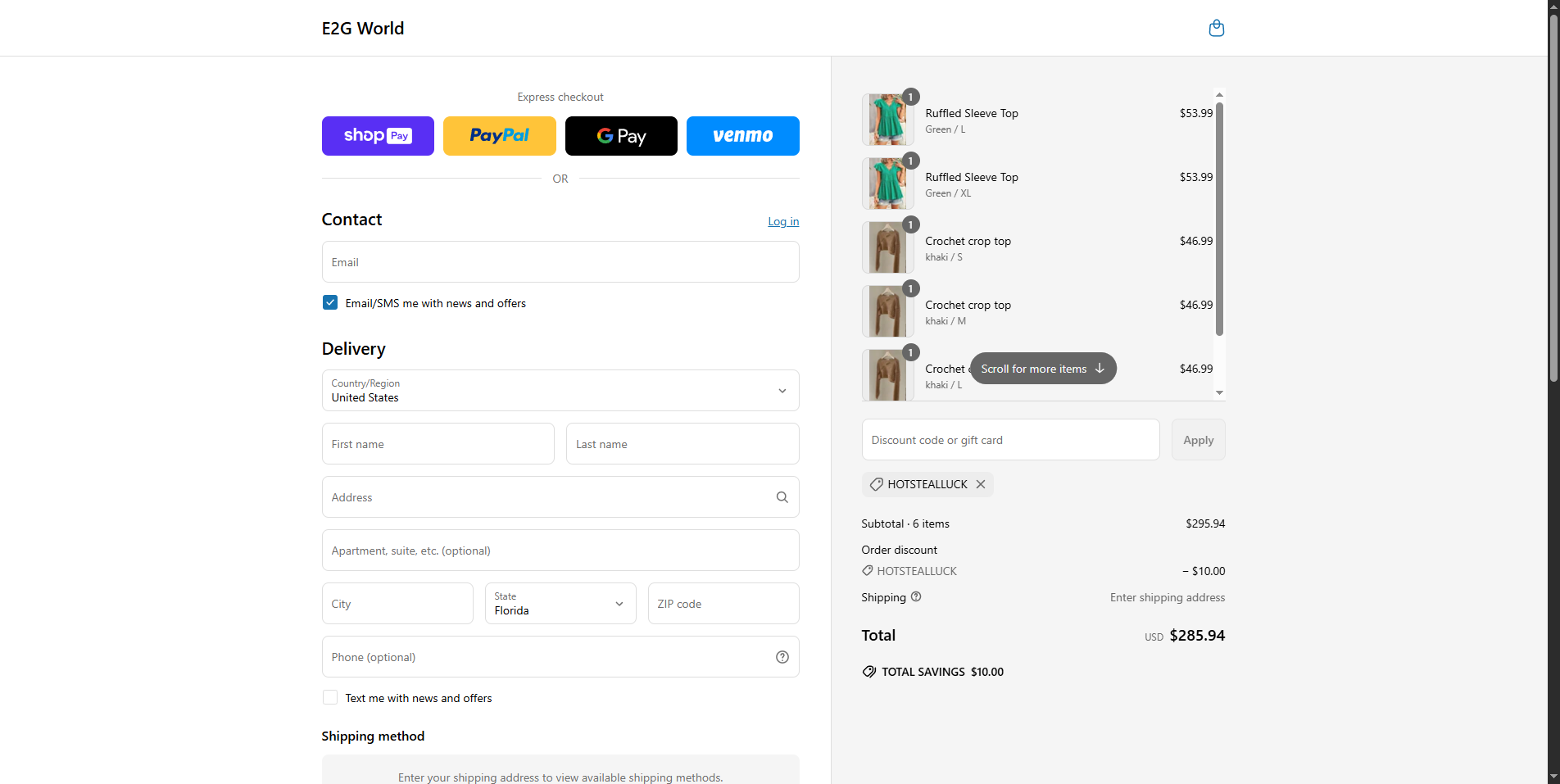 hotstealluck coupon verification screenshot