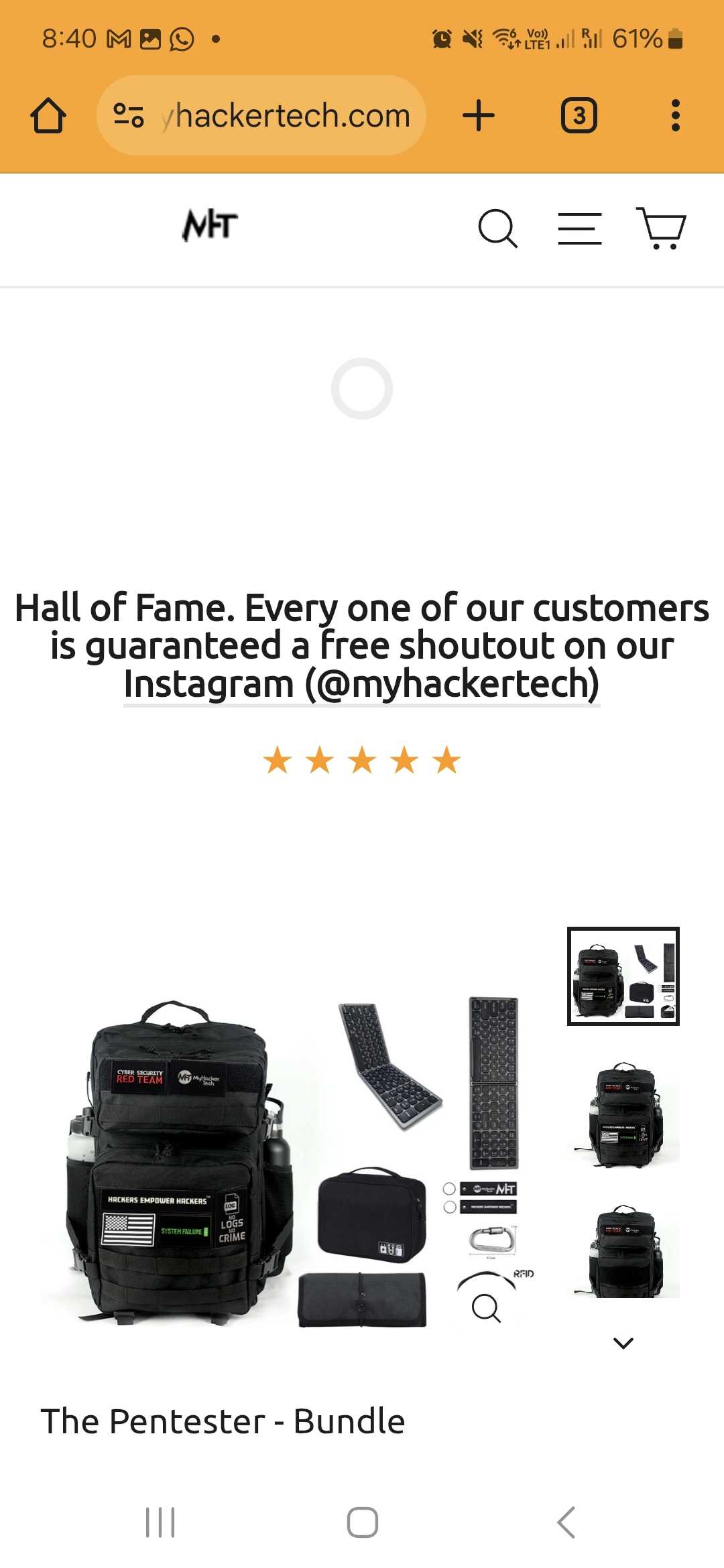 MyHackerTech coupon verification screenshot