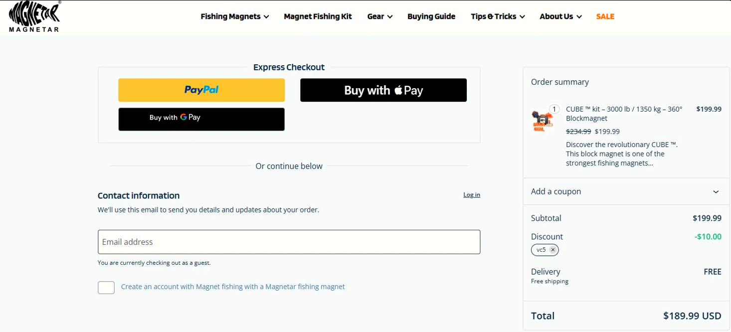 vc5 coupon verification screenshot