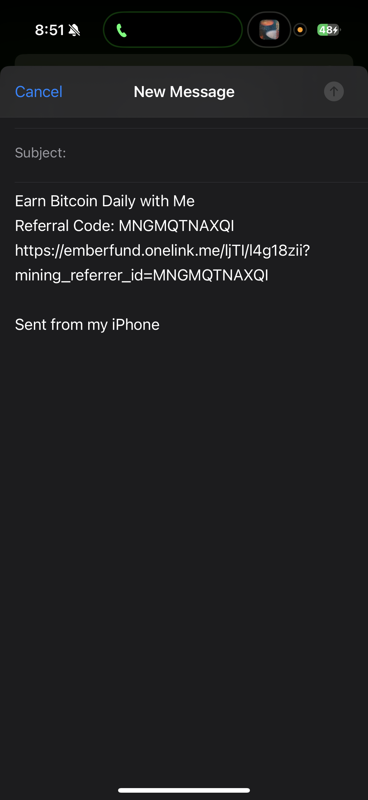 Ember Fund coupon verification screenshot