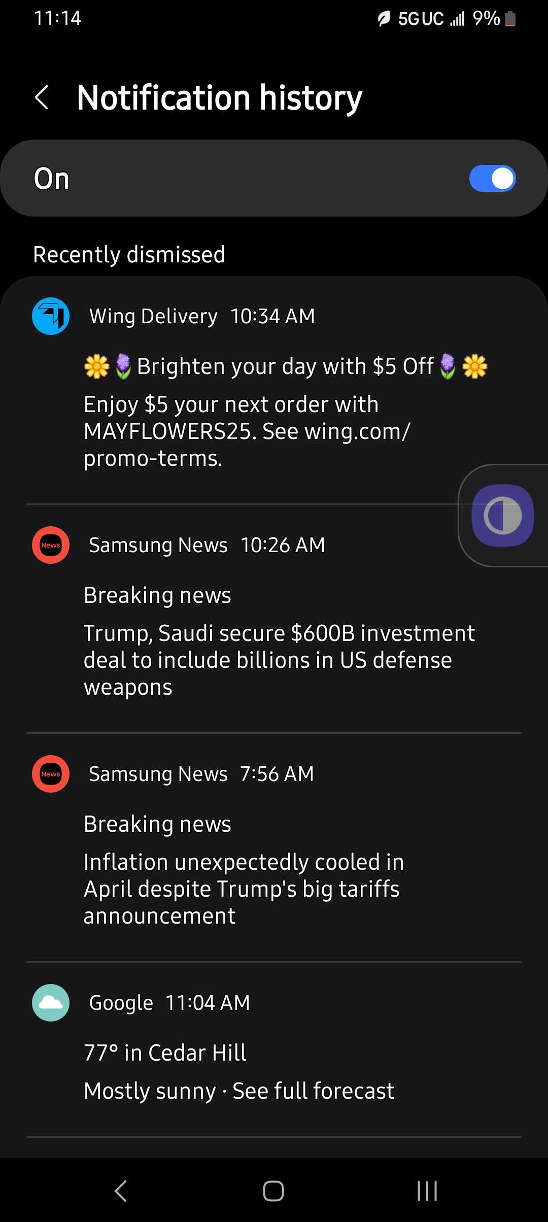 Wing promo code screenshot showing code MAYFLOWERS25 applied at Wing checkout page. Uploaded by SimplyCodes community member GloriousTracker5575 on Jul 19, 2025