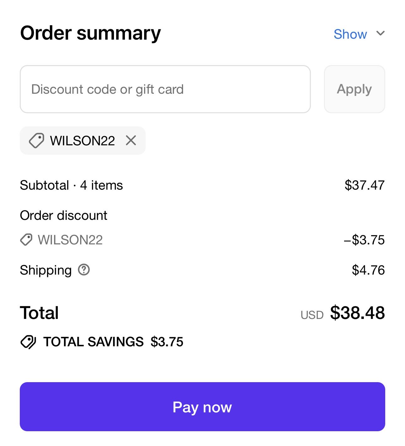 SemilacUSA coupon verification screenshot