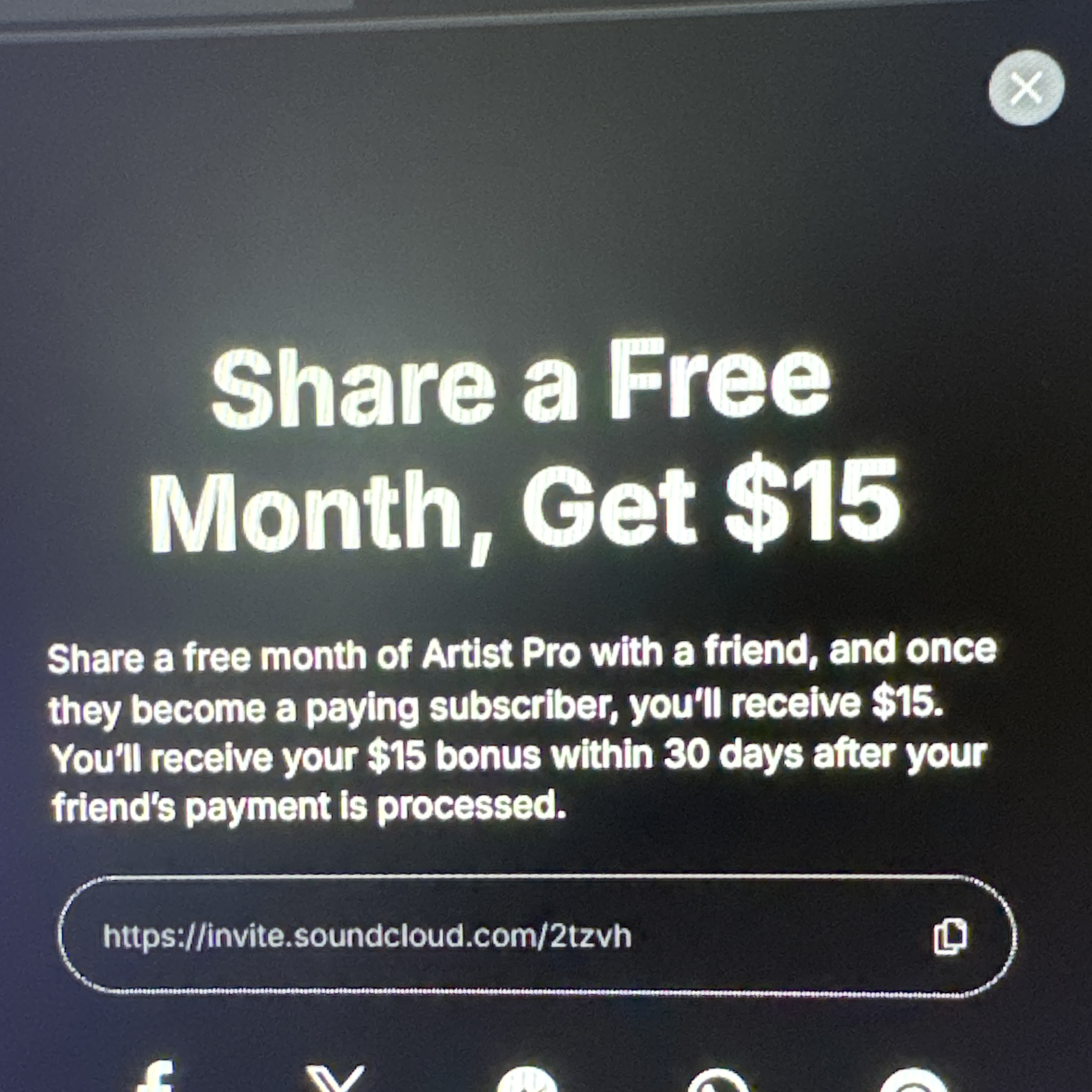 SoundCloud promo code screenshot showing code 2tzvh applied at SoundCloud checkout page. Uploaded by SimplyCodes community member QuestLegend9698 on Jul 14, 2025