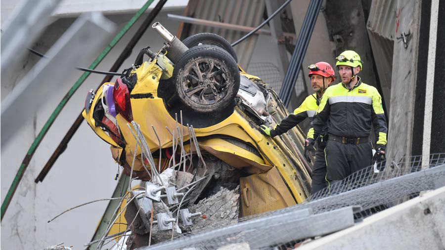 Identificados 19 de los fallecidos por el derrumbe de puente en Génova