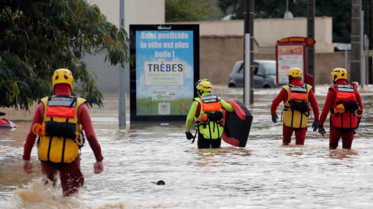 Inundaciones en el departamento francés de Carcasona dejan 13 muertos