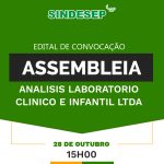 Convocação para Assembleia com os empregados do Laboratório Análises - SINDESEP