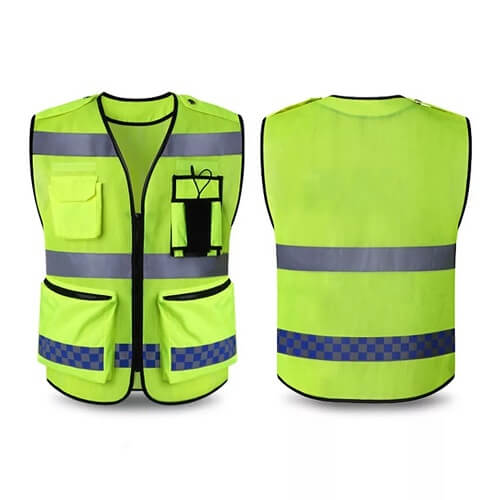 hi vis vest with logo