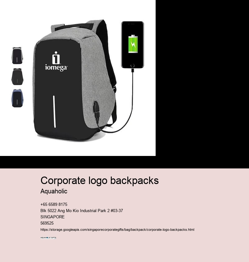 corporate logo backpacks