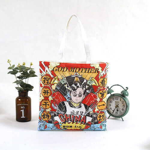 printed cotton tote bags