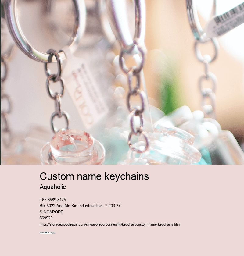 custom name keychains