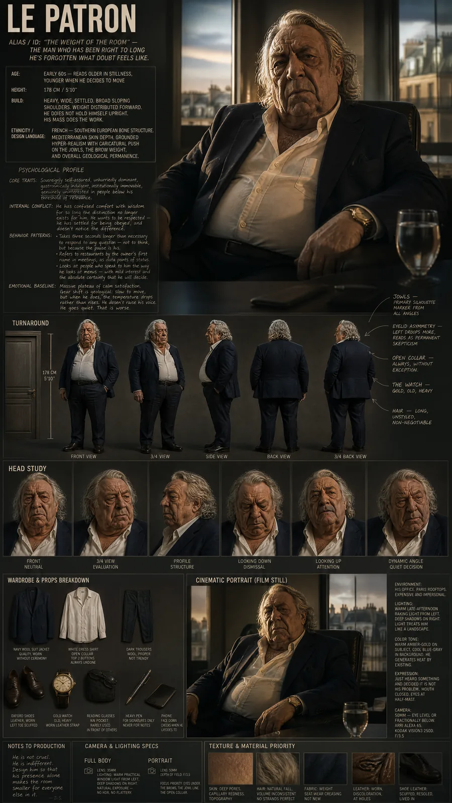 Character sheet