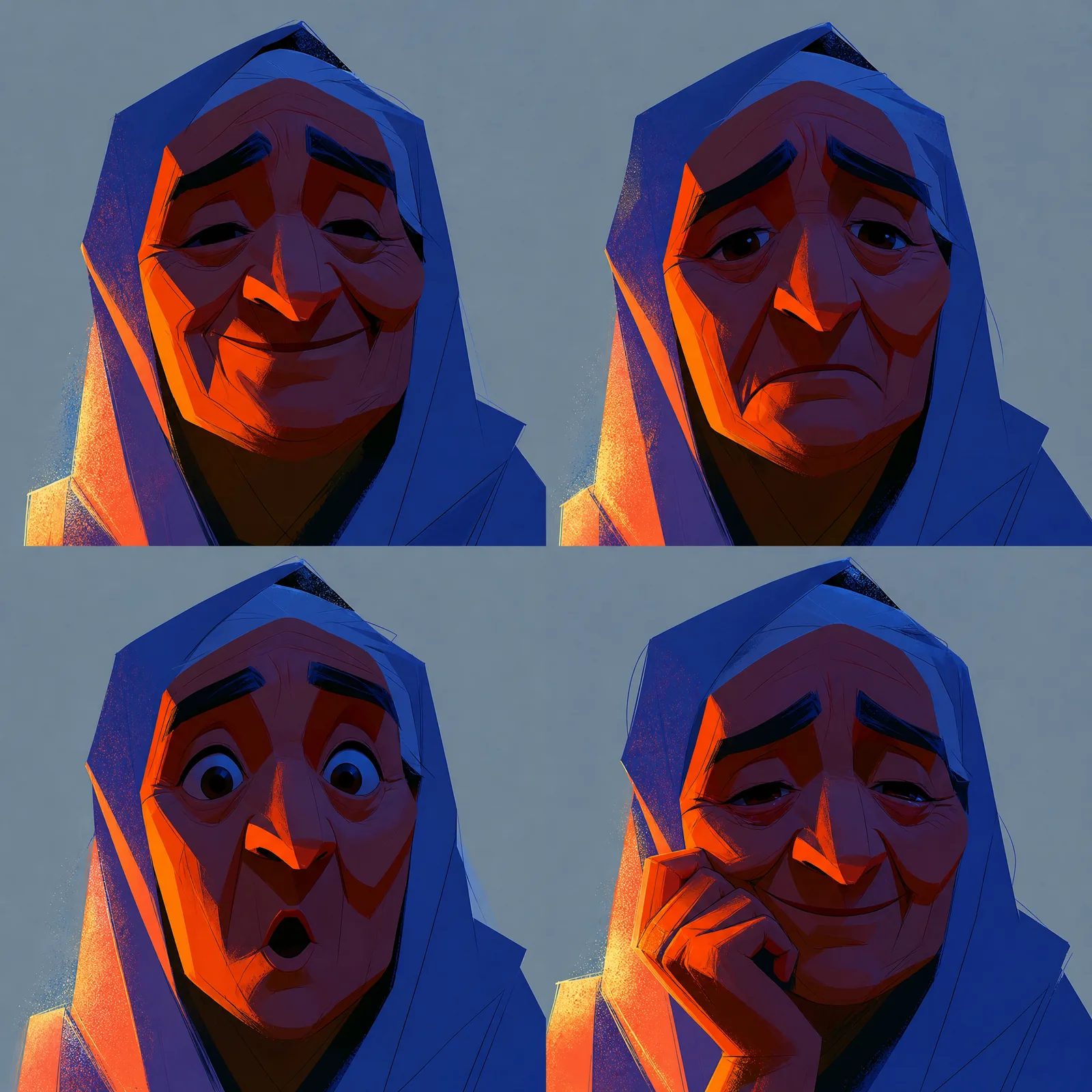 The Elder, expression study