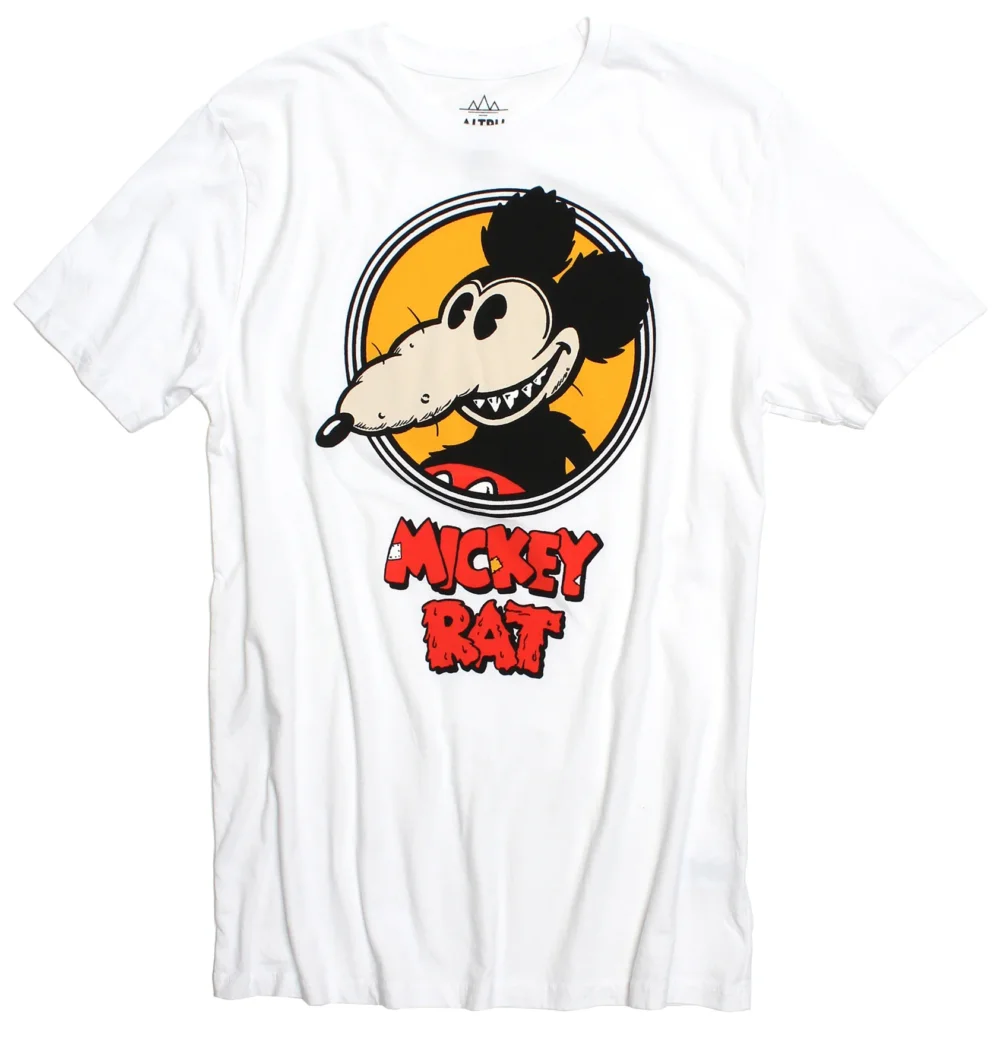Official Mickey Rat In Spotlight Tee in White