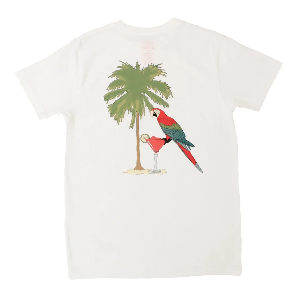 Green Thumb Resort, white Pocket Graphic Tee printed on front & back by Altru Apparel