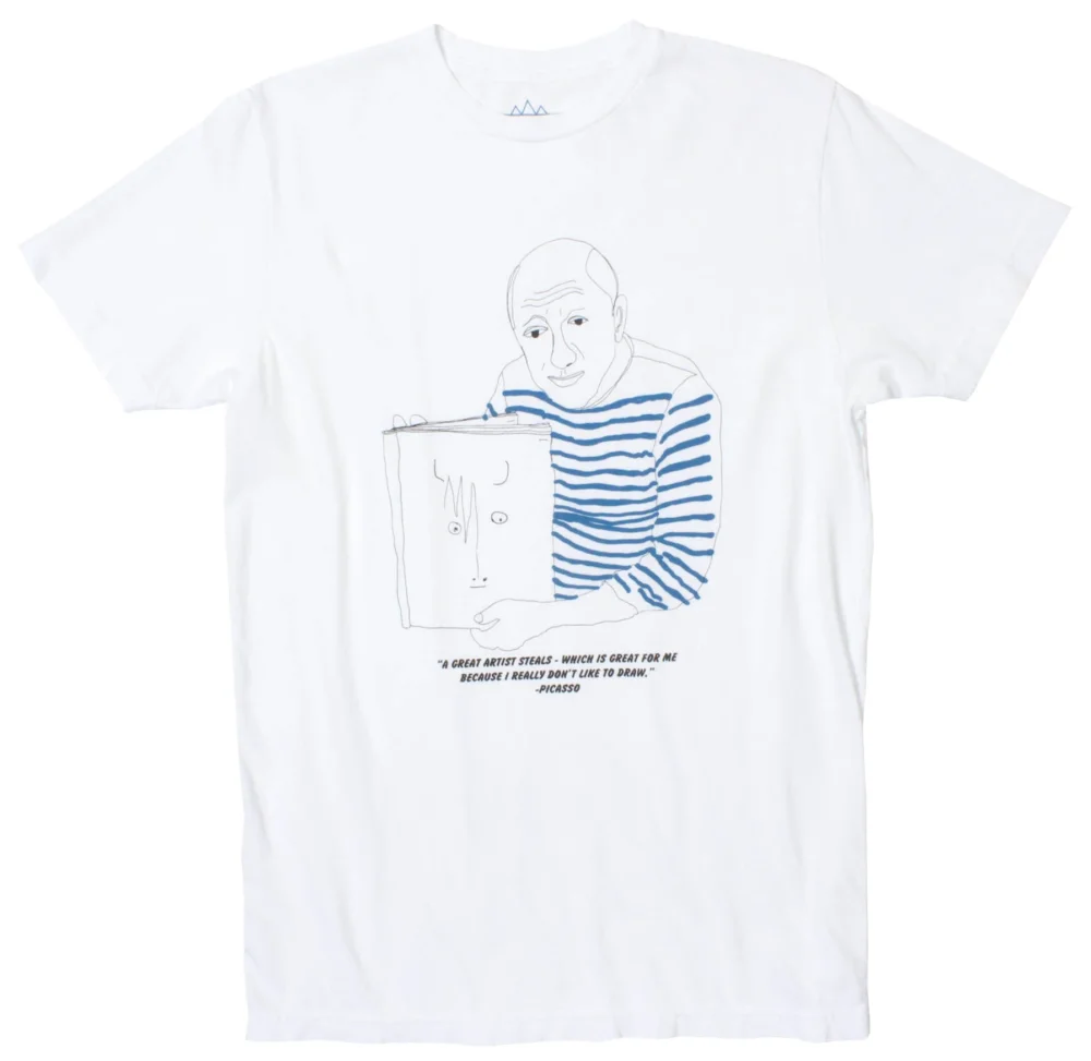 Picasso Sketchy Sketch graphic tee by Altru Apparel