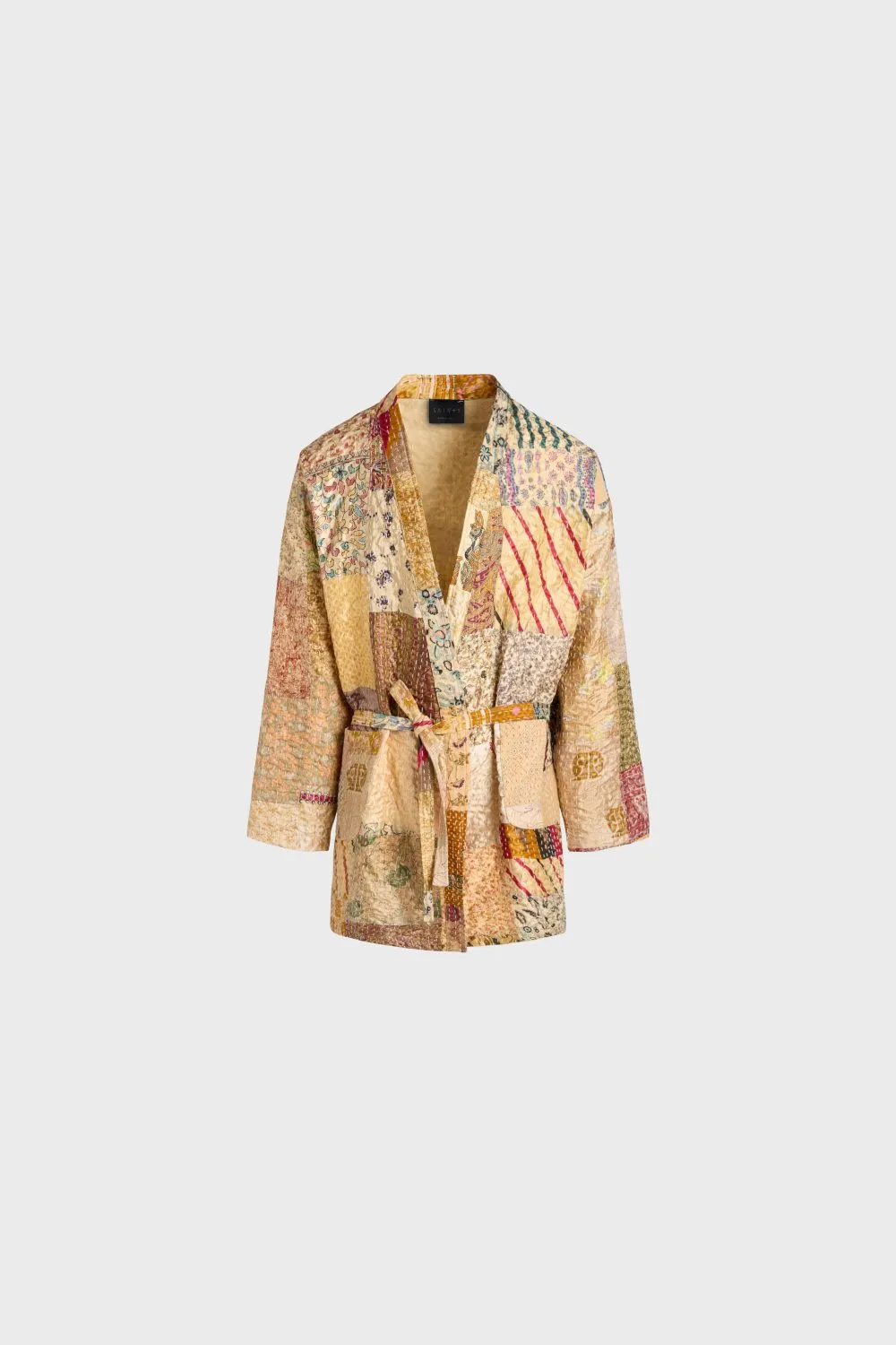 Patchwork silk kimono — SAINTS STUDIO
