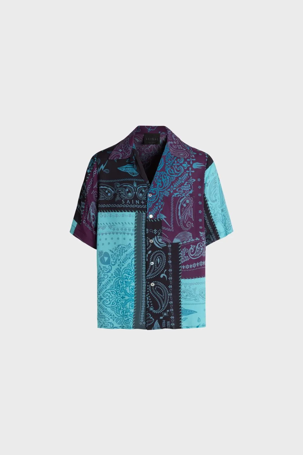 Patchwork bandana shirt — SAINTS STUDIO