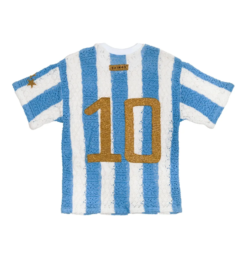 Argentina knitted jersey t-shirt 10 — SAINTS STUDIO
