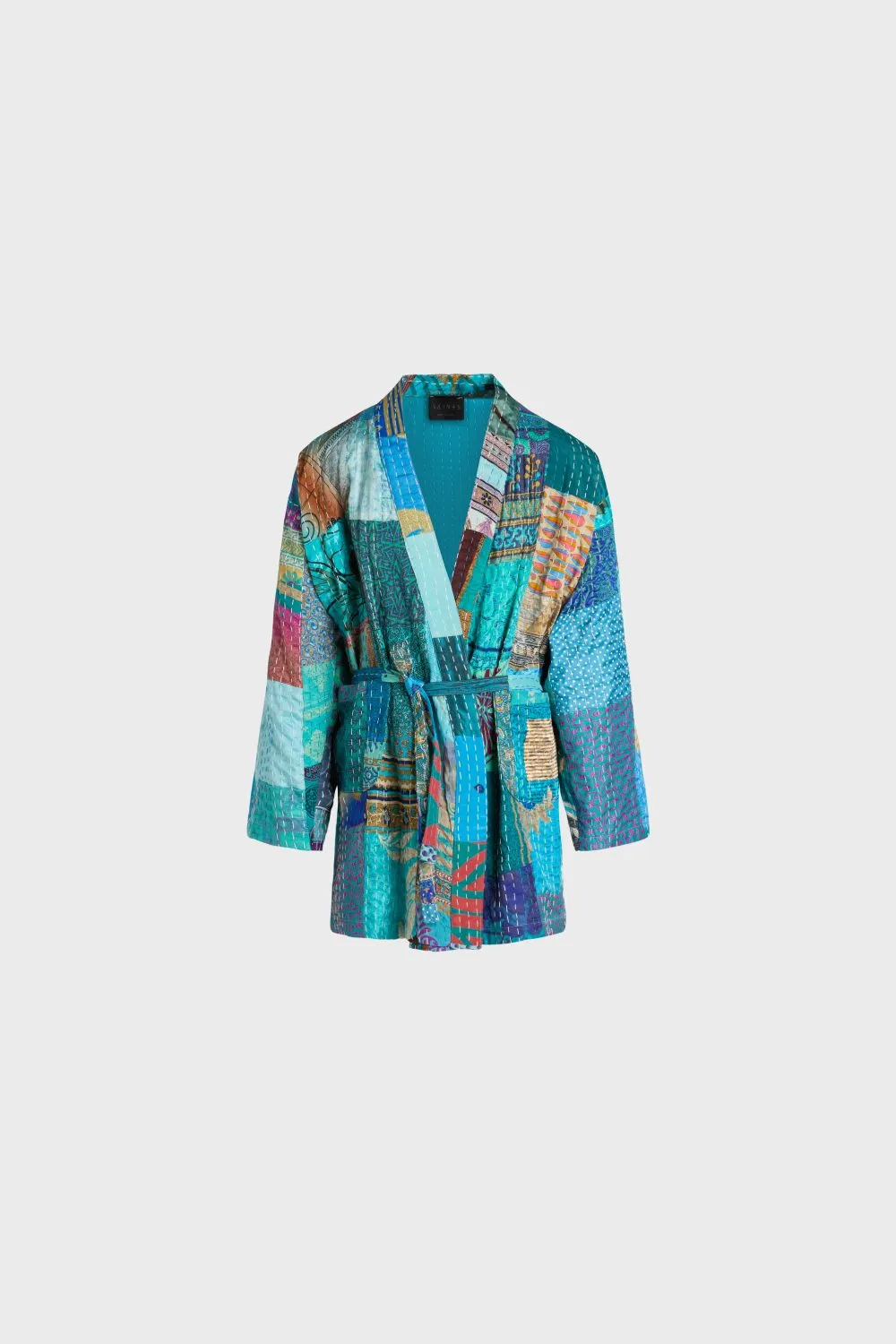 Patchwork silk kimono — SAINTS STUDIO
