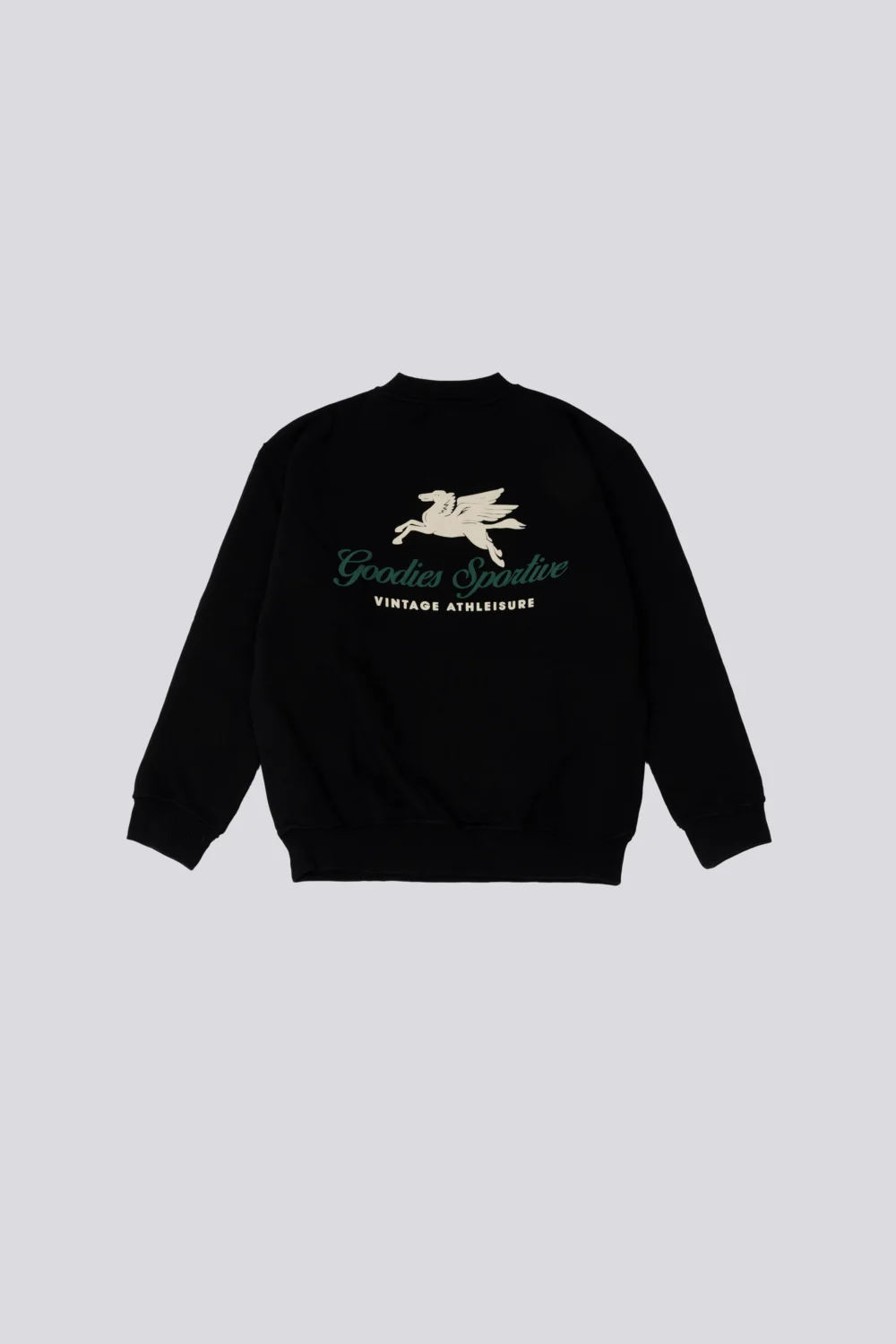 550 g Premium Black Crewneck Puff Print