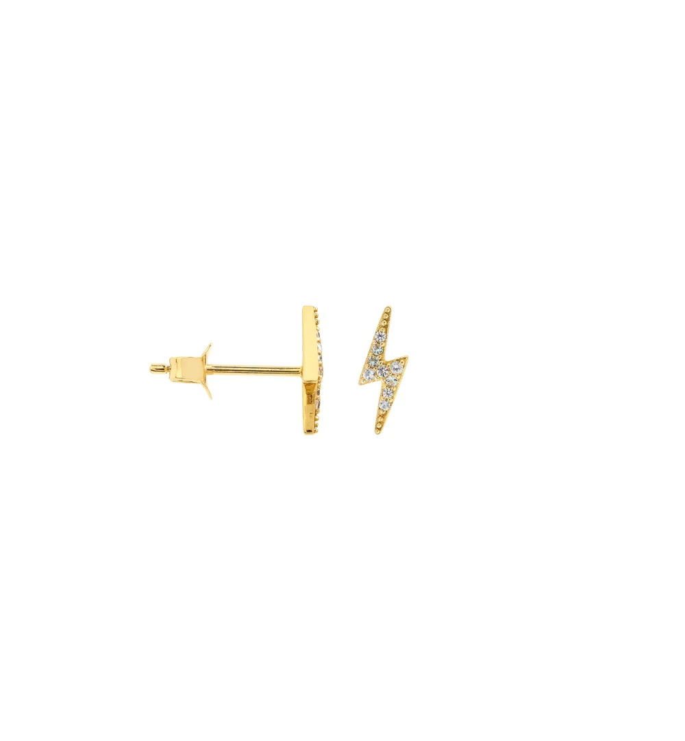 Single Struck by You Stud Earring 14K