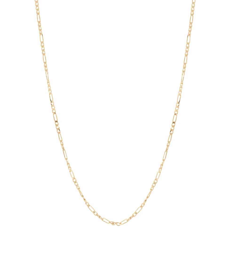 Collier Figaro Chain Necklace 14K
