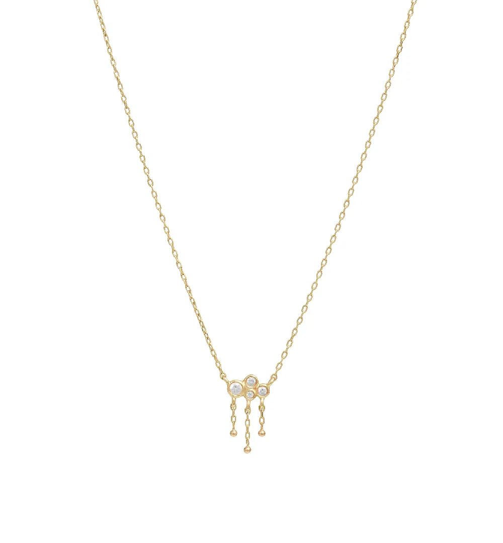 Gilded Rain Necklace 14K