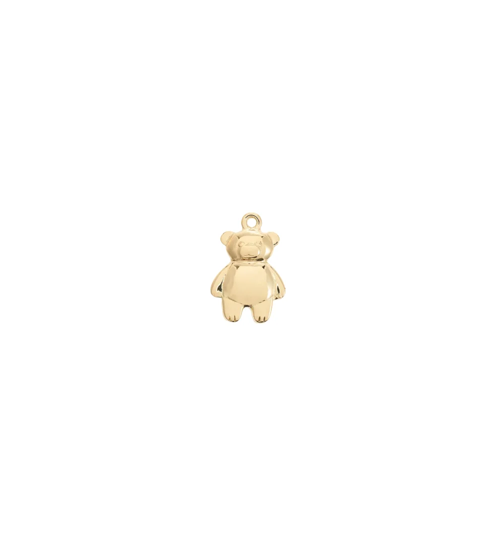 Tiny Teddy Charm 14K