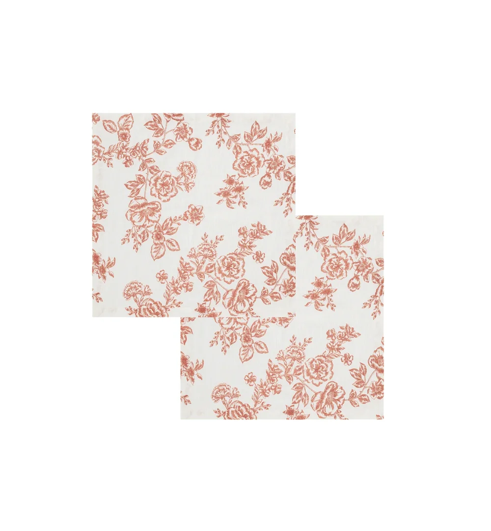 Whimsical Rose Napkin Set of 2