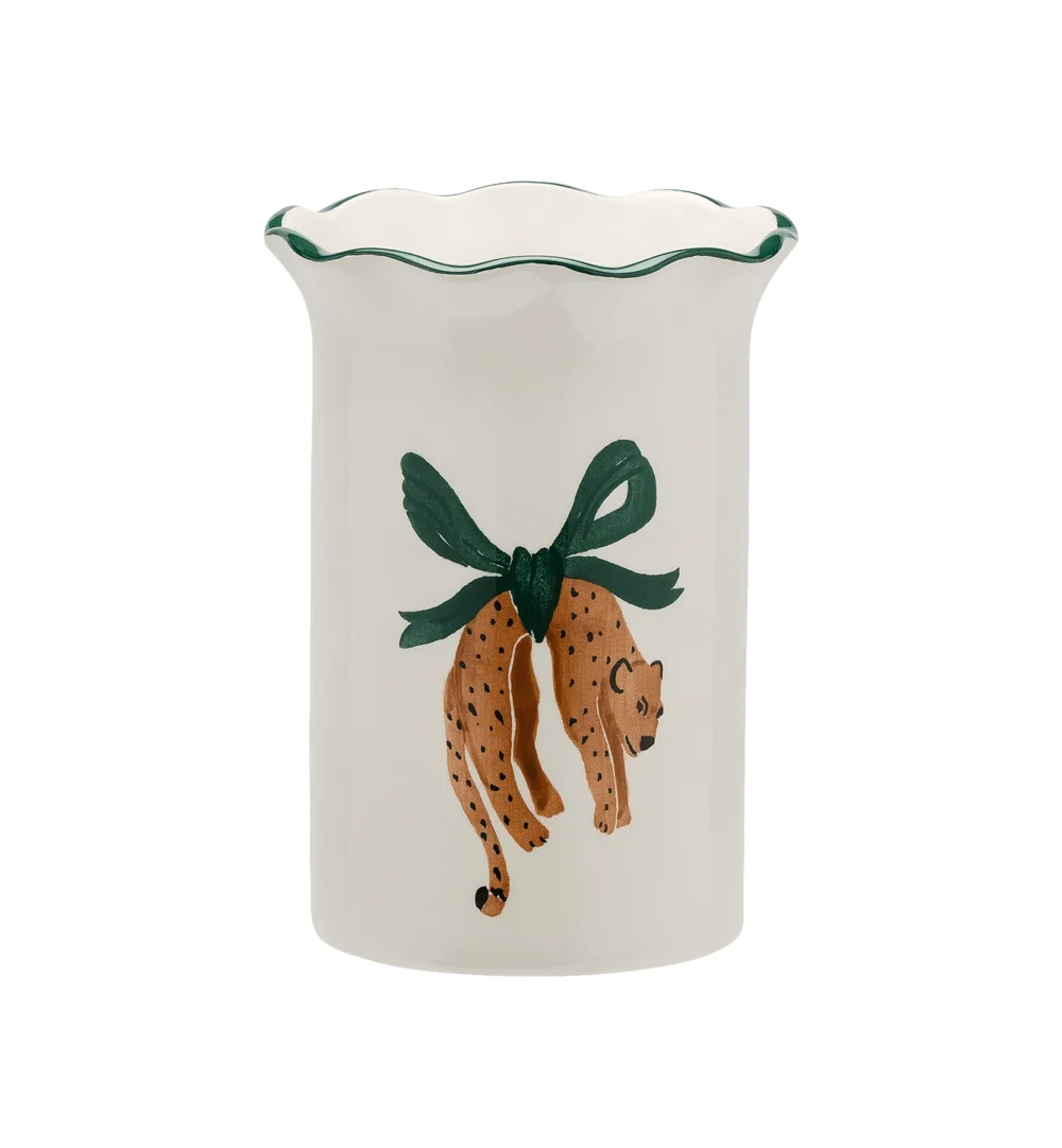 Hanging Leopard Vase