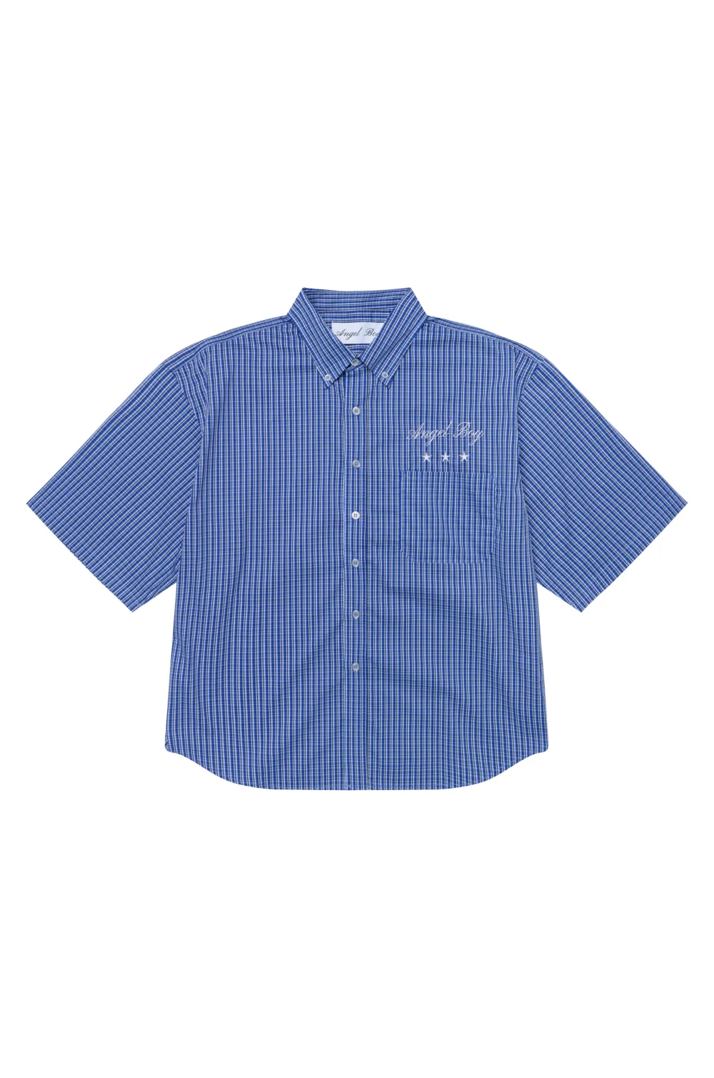 Angel Boy Blue Checkered Shirt