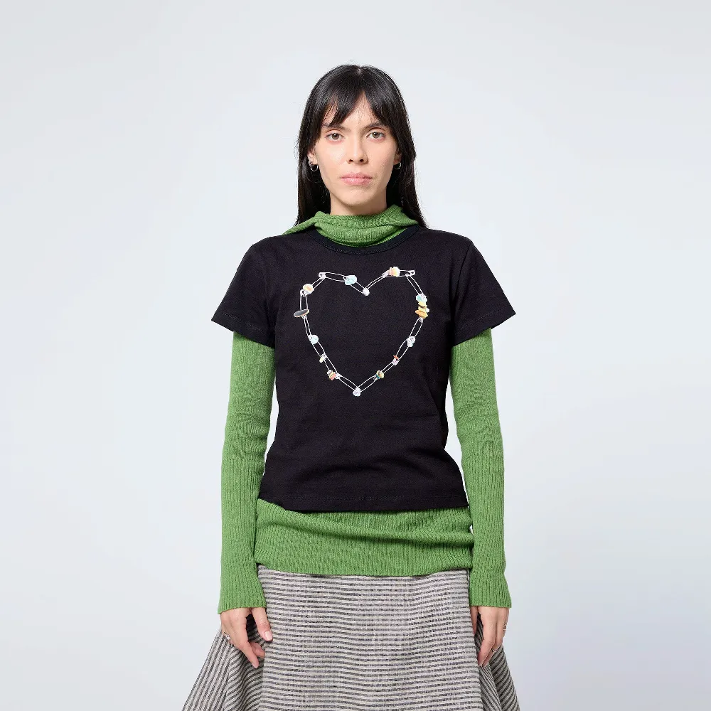 Standard T-shirt in Black Heart