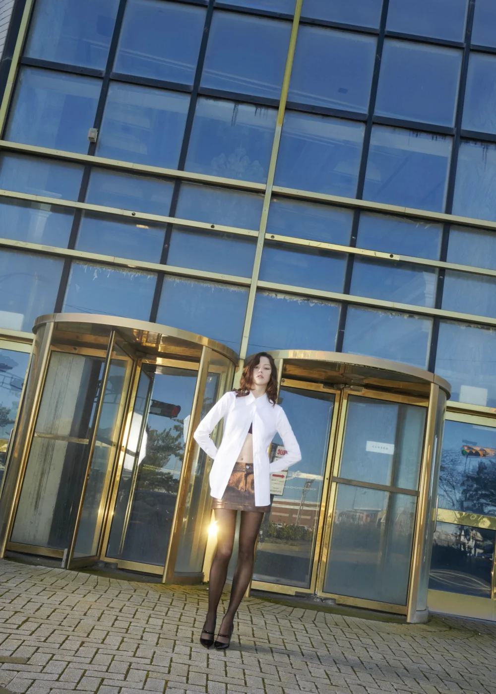 White Fitted Button Down - 3