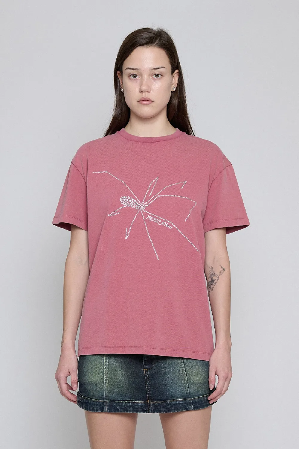 Blush Bedazzle Spider Tee