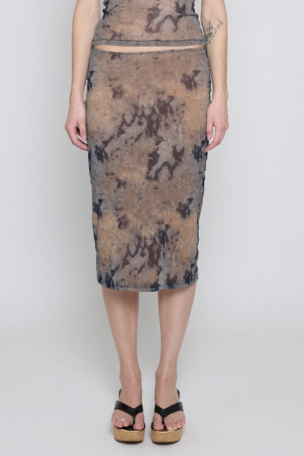 Dune Wash Mesh Slip Skirt