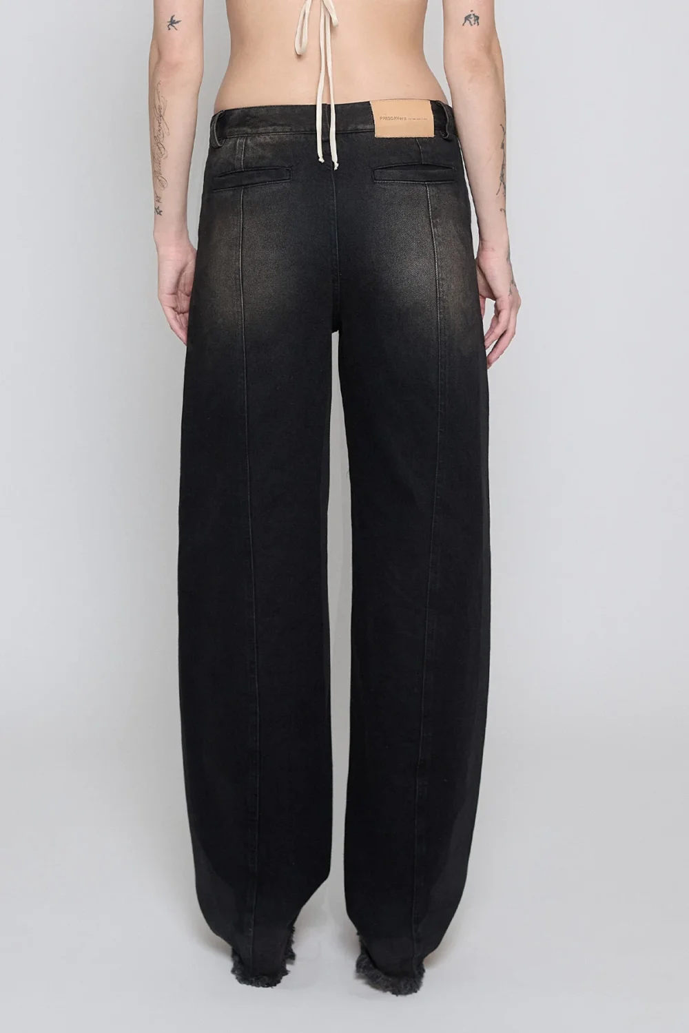 Black/Brown Cocoon Jeans - 3
