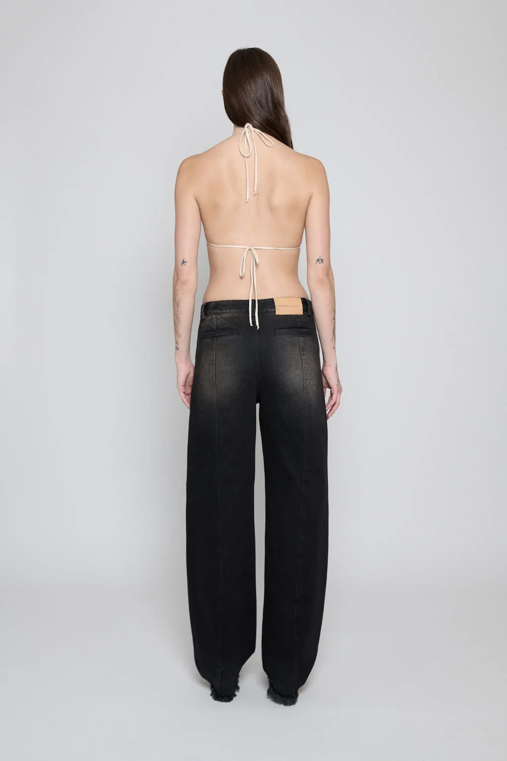 Black/Brown Cocoon Jeans - 4