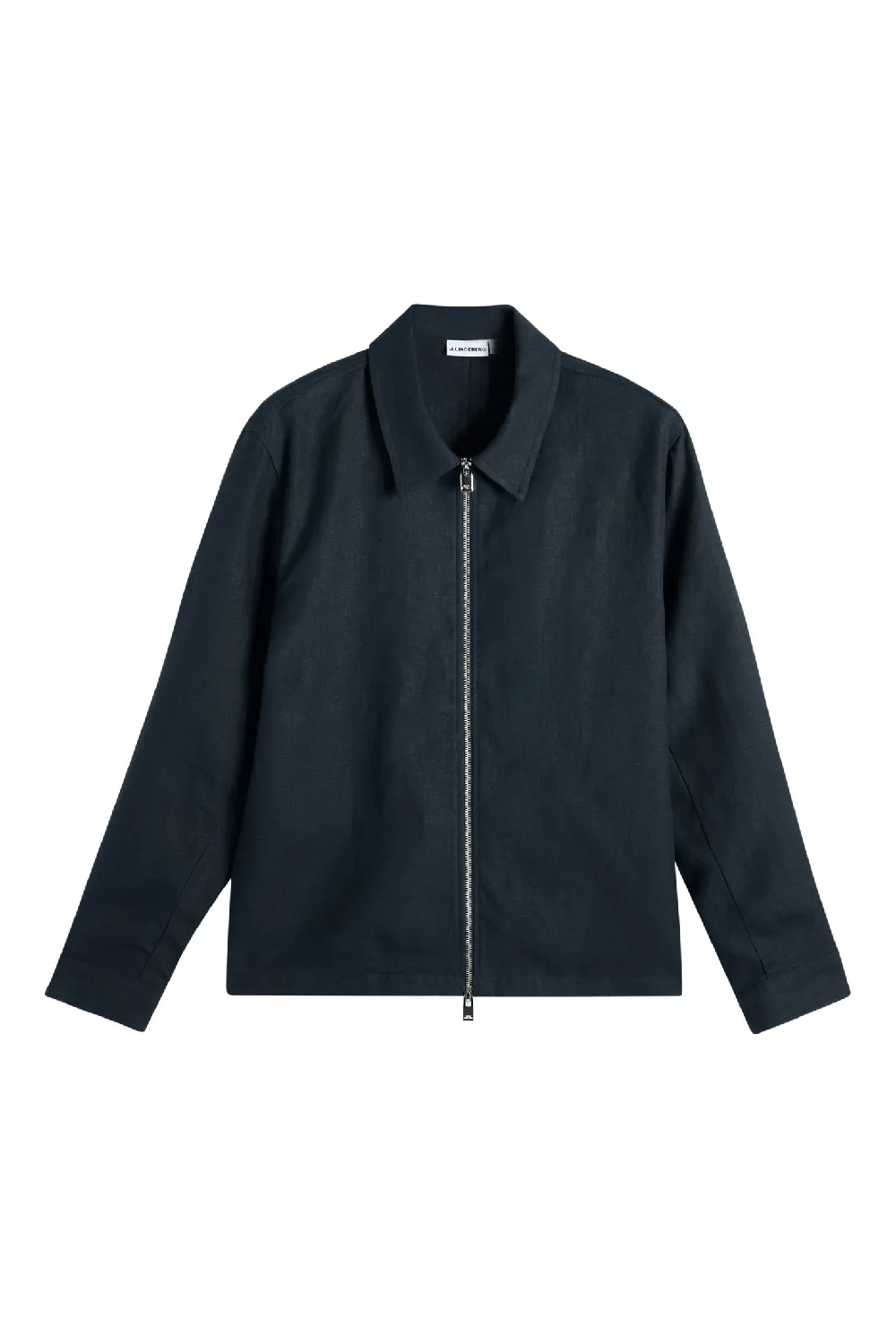 Julius Drape Linen Overshirt / JL Navy