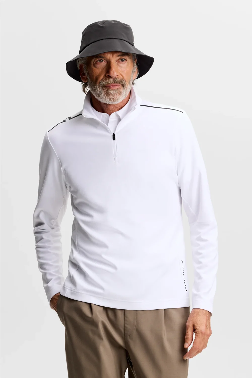 Leon Quarter Zip Mid Layer / White - 2