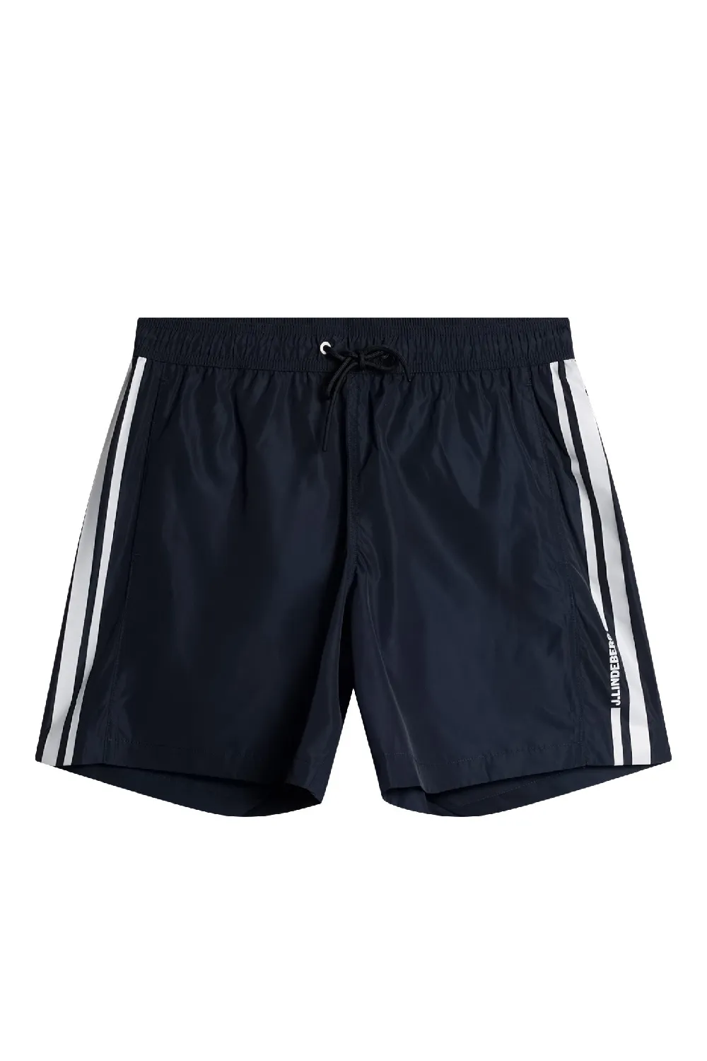 Delta Stripe Swim Shorts / JL Navy