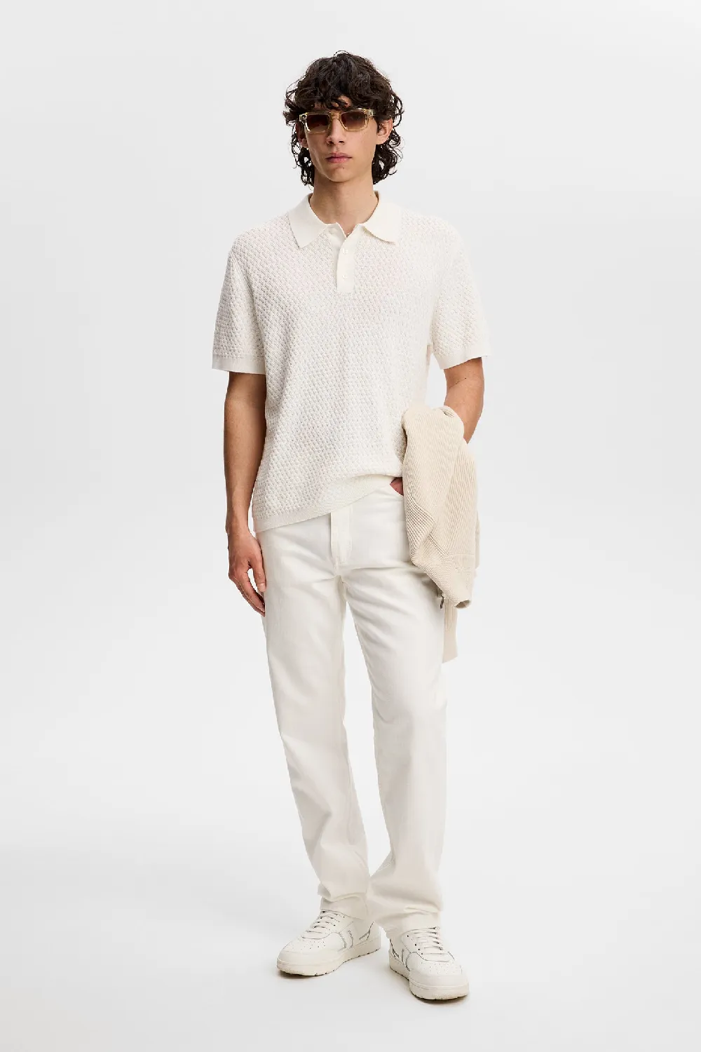 Jacques Structure Knit Polo / Tofu - 5