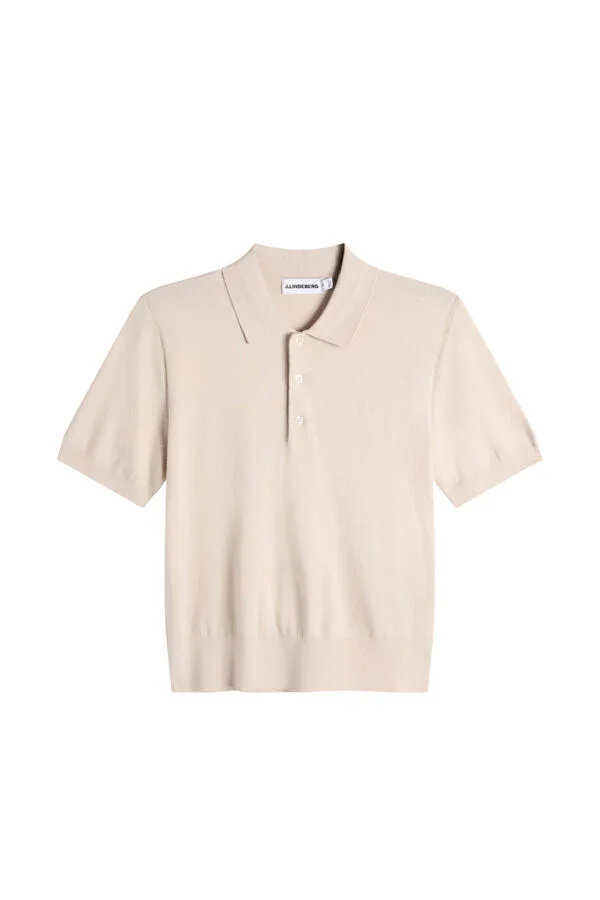 Blake SS Knit Polo / Moonbeam